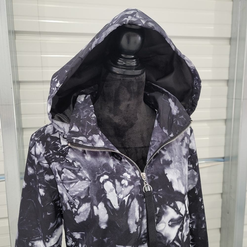 NWT Womens ASHLEY by 26 International Jacket Dye Charcoal Gray Hooded Zip L - Picture 4 of 8